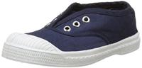 Katoenen tennisschoenen voor kinderen met vetersluiting Elly BENSIMON® marineblauw - thumbnail