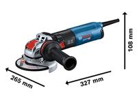 Bosch Blauw GWX 14-125 S | Haakse slijpmachine met X-LOCK | 1400 W | 125 mm - 06017D2100 - thumbnail