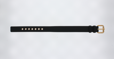 Horlogeband Marc by Marc Jacobs MBM1227 Onderliggend Leder Zwart 14mm Horlogeband Marc by Marc Jacobs MBM1227 Onderliggend Leder Zwart 14mm