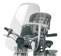 Polisport Fietszitje voor bilby junior met windscherm zwart/grijs - thumbnail