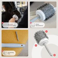 Olivia Garden Blowout Shine Brush White&Grey Ø80mm - thumbnail
