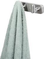 Ben Mykanto handdoekhaak 9,8x4,1x3,7cm geborsteld nikkel - thumbnail