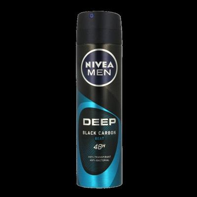 Nivea Men Deep Black Carbon Beat Anti-Transpirant Spray