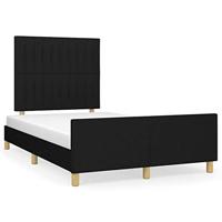 Bedframe zonder matras 120x200 cm stof zwart - thumbnail