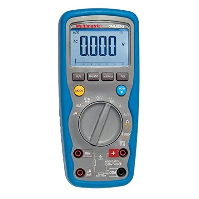 Multimetrix DMM 220 Multimeter Digitaal Waterbestendig (IP67) CAT III 1000 V, CAT IV 600 V Weergave (counts): 6000 Multimetrix DMM 220 Multimeter Digitaal Waterbestendig (IP67) CAT III 1000 V, CAT IV 600 V Weergave (counts): 6000