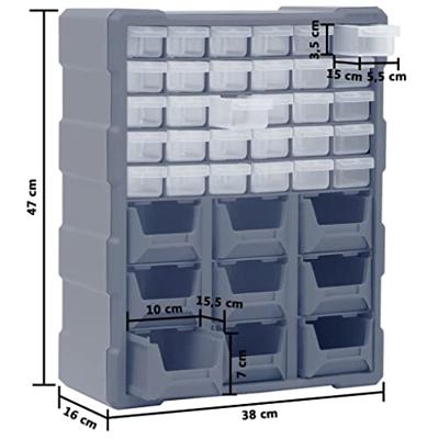 VidaXL Organiser met 39 lades 38x16x47 cm VidaXL Organiser met 39 lades 38x16x47 cm
