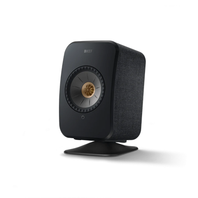 KEF Combi Deal LSX II Wireless Stereo Speakers + P1 Desk pad tafelstandaard - Zwart/Zwart