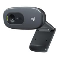 Logitech C270 HD web camera voldoet aan elke behoefte aan HD 720p video-oproepen (zwart) - thumbnail