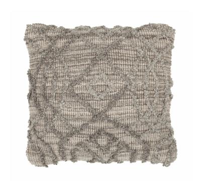 MUST Living Kussen 'Angel' 45 x 45cm, kleur Naturel / Grijs MUST Living Kussen 'Angel' 45 x 45cm, kleur Naturel / Grijs