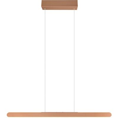 LED Hanglamp - Trion Soile - 28W - Aanpasbare Kleur - Dimbaar - Coffee - Metaal