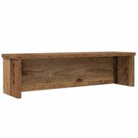 VidaXL Keukenrek stapelbaar 60x15x16 cm bewerkt hout oud houtkleurig - thumbnail