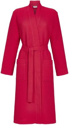 Wafelpatroon badjas rood uniseks Wafelpatroon badjas rood uniseks