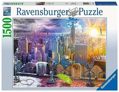 Ravensburger - Puzzle 1500 - Day & Night NYC Skyline (10216008)