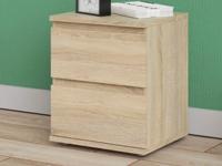 Nachtkastje NOVARO 2 lades eik - thumbnail