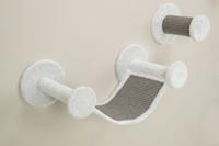 TRIXIE KATTEN KLIMSET VOOR AAN DE MUUR 4 KLIMPLEKKEN WIT / GRIJS 78X30X30 CM - thumbnail