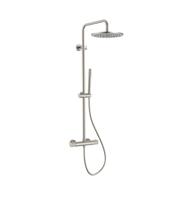 Regendoucheset BWS Sensa Cool Touch Thermostatisch 30 cm hoofddouche Geborsteld RVS - thumbnail