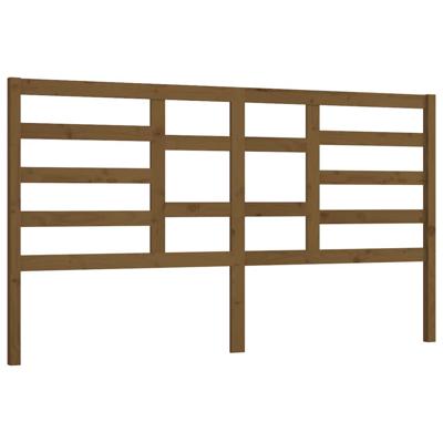 Hoofdbord 186x4x104 cm massief grenenhout honingbruin