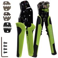 Quadrios 22T015 22T015 Krimptangset Adereindhulzen, Platte insteekhulzen, Solar-connectoren 0.25 tot 6 mm² - thumbnail