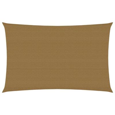 VidaXL Zonnezeil 160 g/m² 6x8 m hdpe taupe