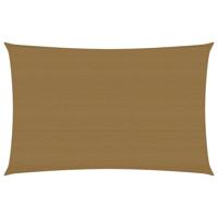 VidaXL Zonnezeil 160 g/m² 6x8 m hdpe taupe - thumbnail