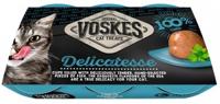 Voskes Jelly Cups tonijn kattensnack (6x25 g) 2 verpakkingen (12 x 25 g) - thumbnail