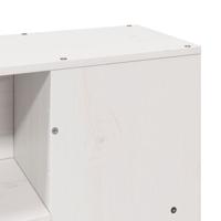 Bedframe zonder matras massief grenenhout wit 160x200 cm - thumbnail