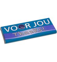 Voor Jou! Wensreep melkchocolade thanks 70 Gram - thumbnail