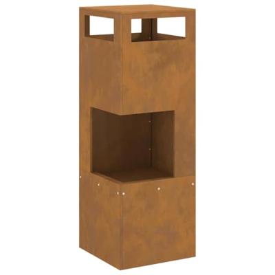 Vuurkorf Bruin 35 x 35 x 100 cm Cortenstaal