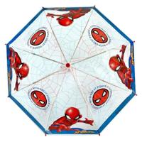Undercover Spiderman kinderparaplu 66 cm blauw/rood/transparant - thumbnail