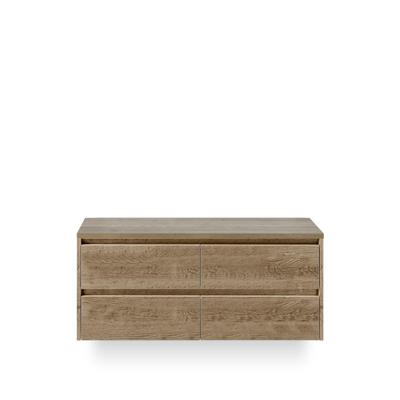 Dante Badmeubelset 120 cm - 4 laden Natuur Eiken - Wastafel Bovenblad