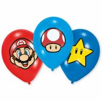 Ballonnen Super Mario full color - thumbnail