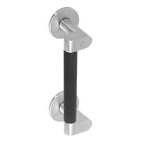 Deurgreep Dock Black 200 mm rvs geborst. - thumbnail