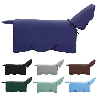 VidaXL Paardendeken marineblauw polyester