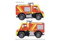 Majorette Hulpdienstvoertuig Mercedes Benz Unimog U530 Fire truck Kant-en-klaar model Personenauto (model) - thumbnail