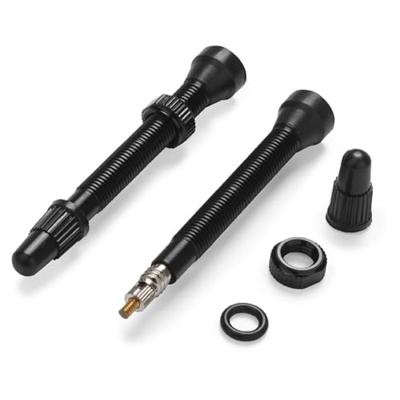 Miche tubeless ventiel 55mm aluminium zwart (2st)