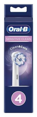 Oral-B Sensitive Clean Opzetborstel, Verpakking Van 4 Stuks