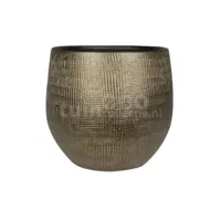 Bloempot Ryan Shiny Gold Ø36cm - thumbnail