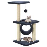 VidaXL Kattenkrabpaal met sisal krabpalen 65 cm donkerblauw - thumbnail