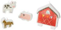 Amscan Kaarsen boerderij barnyard 8 cm set van 4 stuks | 24 stuks - thumbnail