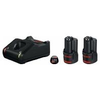 Bosch Professional 1600A019R8 GAL 12V-40 + 2x GBA 12V 2.0Ah Accu en acculader voor gereedschap 12 V 2 Ah Li-ion - thumbnail