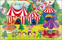 Kangaro K-0014D109 Bureauonderlegger PP 38x58cm Dessin Circus - thumbnail