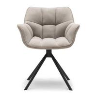 Rivièra Maison Draaibare Eetkamerstoel 'Carnaby' kleur Light Flax - thumbnail