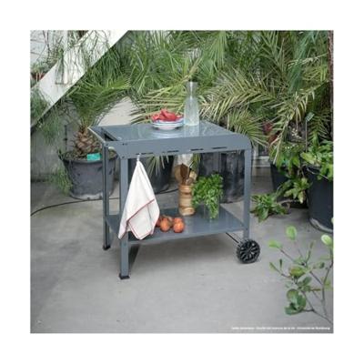 Plancha-trolley - LIVOO - GS168G - 2 getande wielen ø 14,5 cm - Bovenste plank 70 x 50 cm - Onderste plank 79 x 49 cm