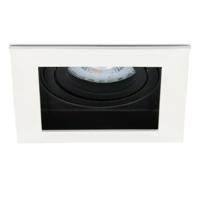 Durham vierkante LED inbouwspot - 4 Watt 345 Lumen - 6500K daglicht wit - GU10 - Dimbaar Kantelbaar - Voor binnen - Wit - thumbnail