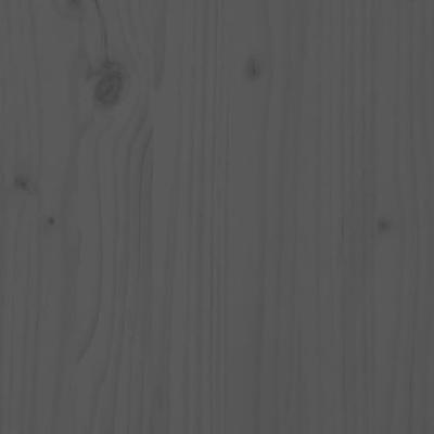 Hoofdbord 81x4x100 cm massief grenenhout grijs - thumbnail