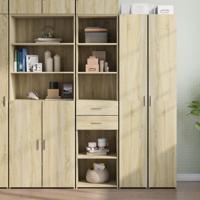 Hoge kast 45x42,5x185 cm bewerkt hout sonoma eikenkleurig - thumbnail