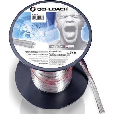 Oehlbach: SP-15 Silverline Luidsprekerkabel (2 x 1,5 mm) - 20 meter