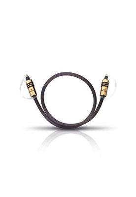 Oehlbach 6083 Toslink Digitale audio Aansluitkabel [1x Toslink-stekker (ODT) - 1x Toslink-stekker (ODT)] 3.00 m Grijs Vergulde steekcontacten