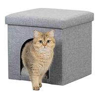 Trixie poef kattenmand relax-iglo alois grijs - thumbnail