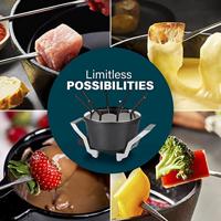 Princess 01.173100.01.001 Fondue 800 W Controlelampje Zwart, Aluminium - thumbnail